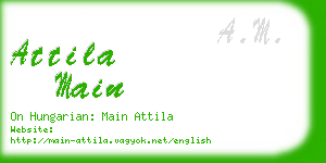 attila main business card